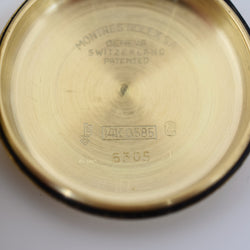 Montre ROLEX "Oyster Perpetual Date Ovettone" en or jaune et cuir