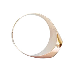 Bague Chevalière en or rose et onyx
