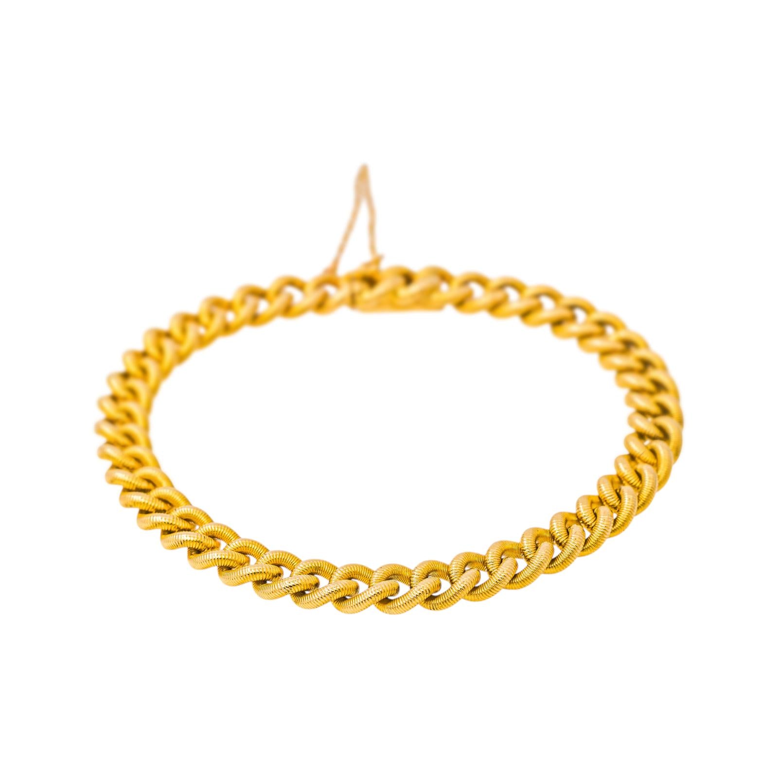 Bracelet Maille gourmette Or jaune