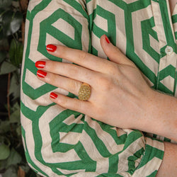 Bague Dôme en or jaune