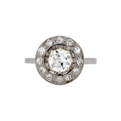 Bague Entourage en or blanc et diamants