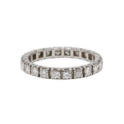 Bague Alliance en or blanc et diamants