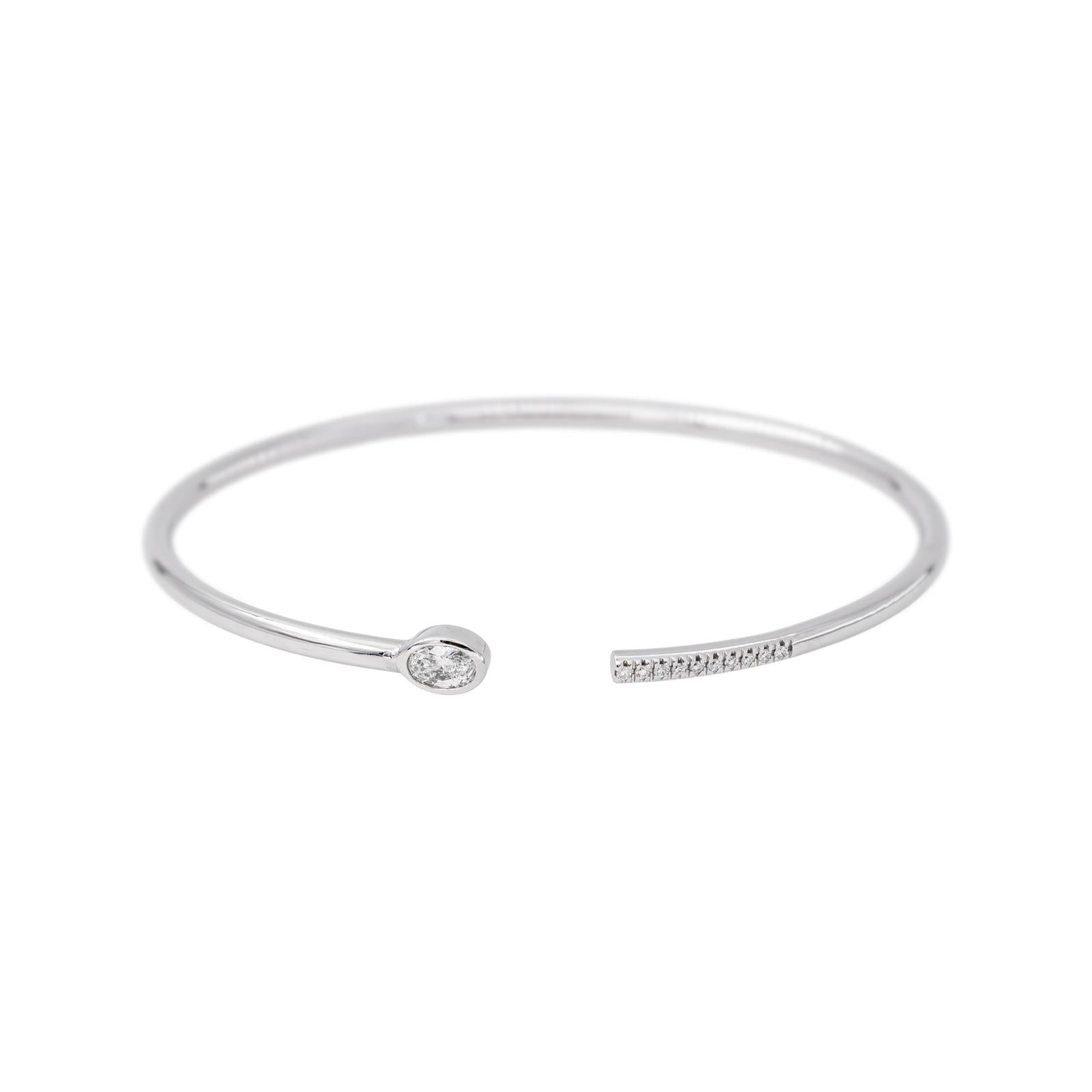 Van der Bauwede Bracelet Jonc Vendôme Or blanc Diamant