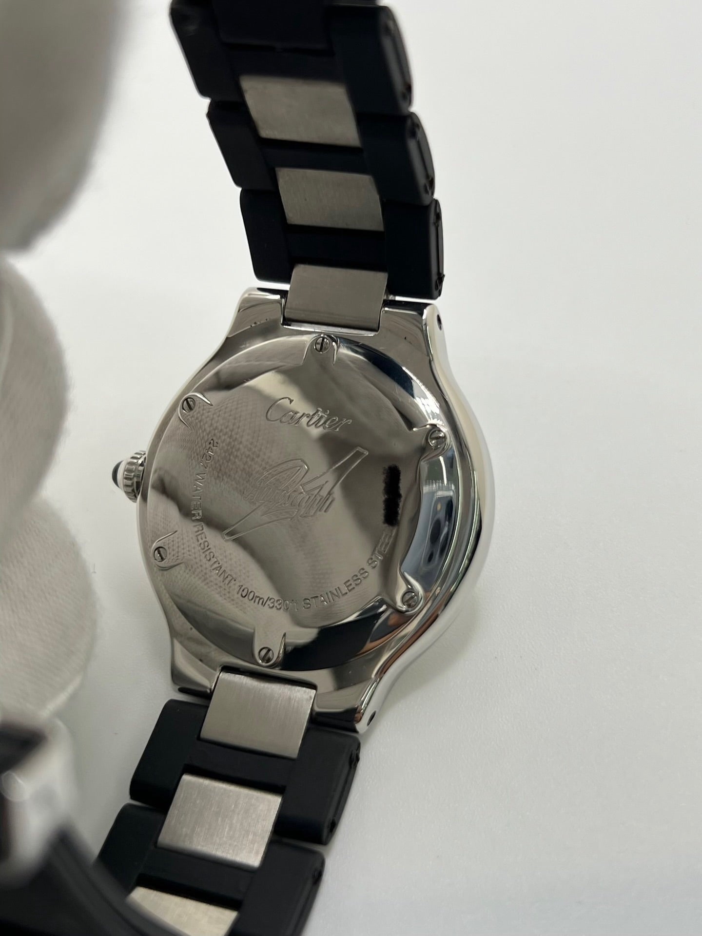 Montre CARTIER "21 Must de Cartier" en acier et caoutchouc