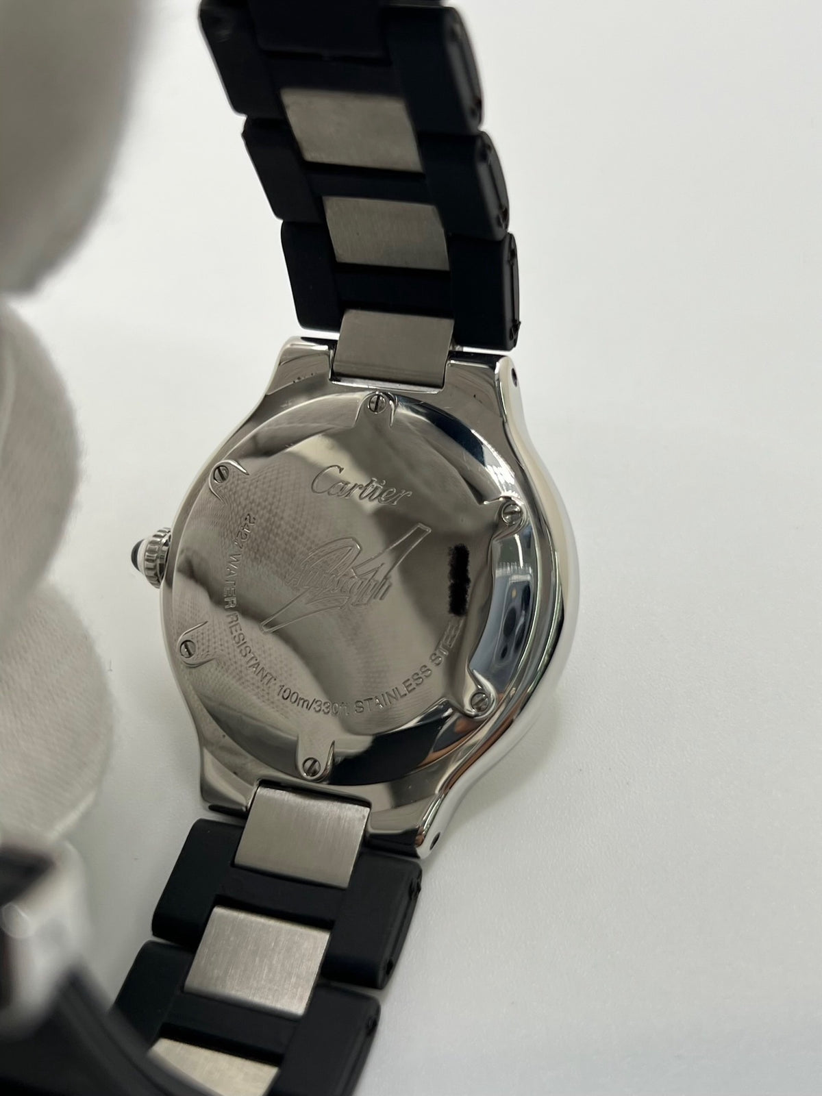 Montre CARTIER "21 Must de Cartier" en acier et caoutchouc