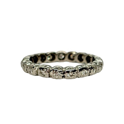 Bague Alliance en or blanc et diamants