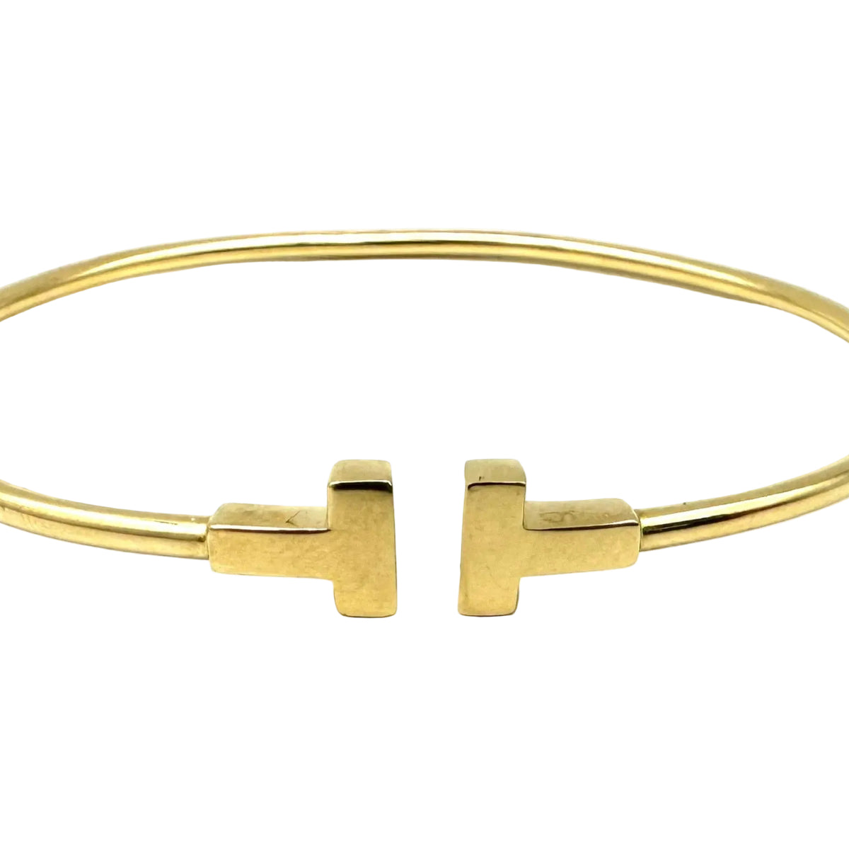 Bracelet Jonc TIFFANY & CO. "Tiffany T" en or jaune