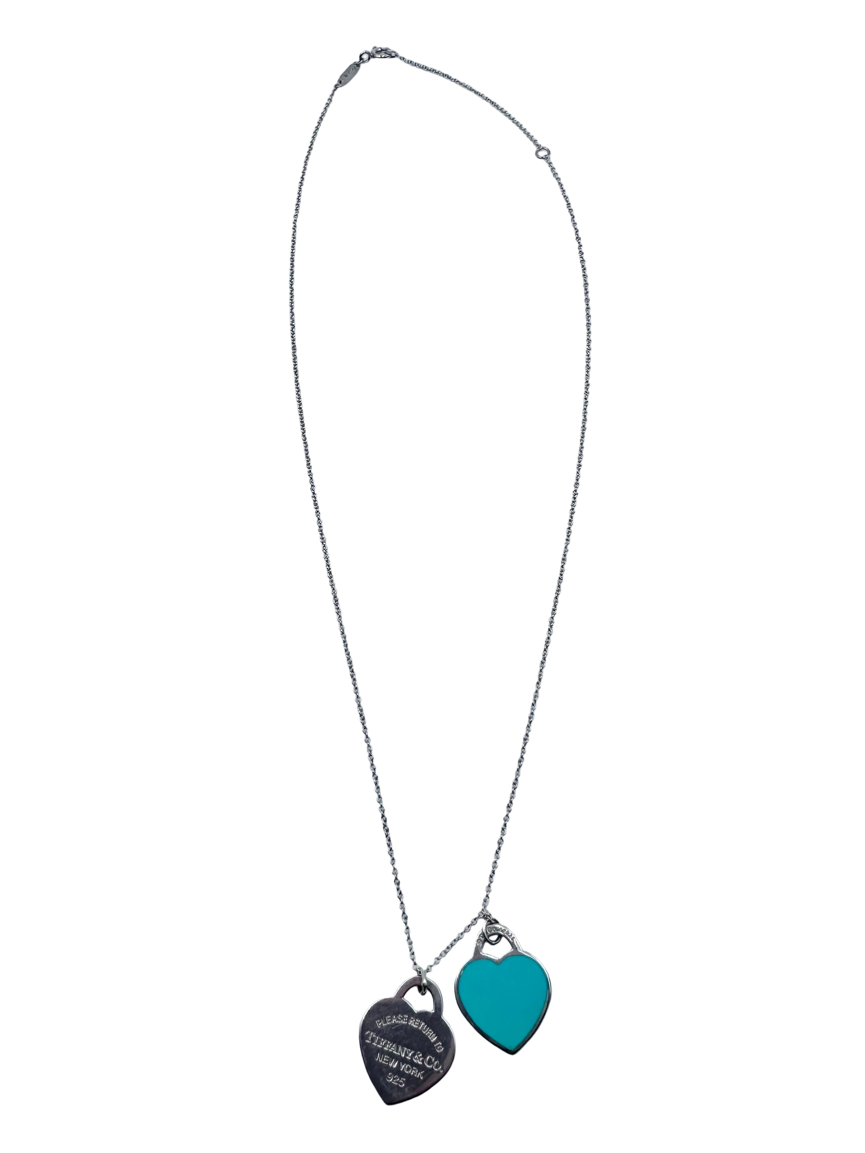 Collier Pendentif TIFFANY & CO. "Return to Tiffany" en argent et émail