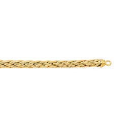 Collier Maille Palmier Or jaune