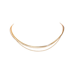 Collier Maille tressée Or jaune