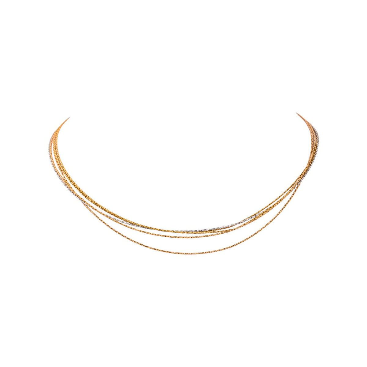 Collier Maille tressée Or jaune