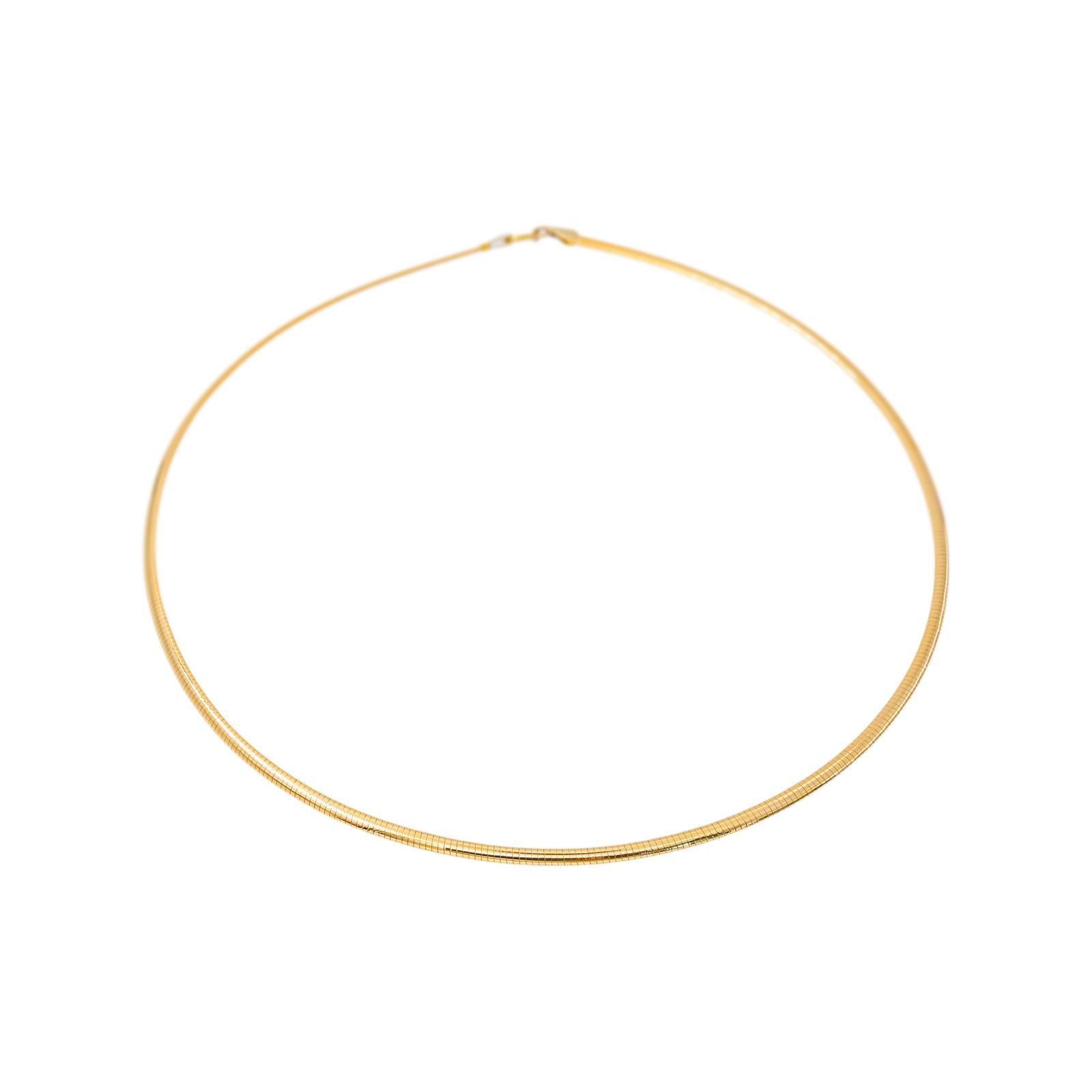 Collier Maille omega Or jaune
