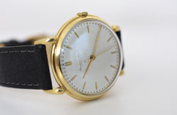 Montre IWC en or jaune et cuir