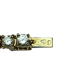 Collier Rivière en or jaune et diamants