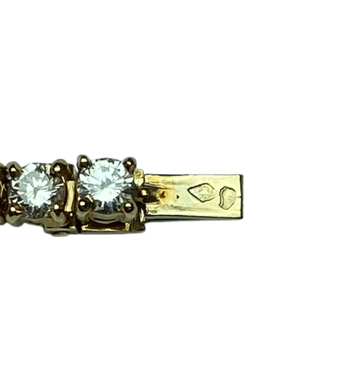 Collier Rivière en or jaune et diamants