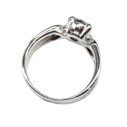 Bague Solitaire en or blanc et diamant