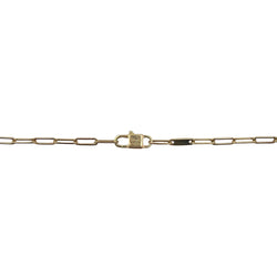 Collier Pendentif DINH VAN "Menottes R10" en or jaune et lapis lazuli