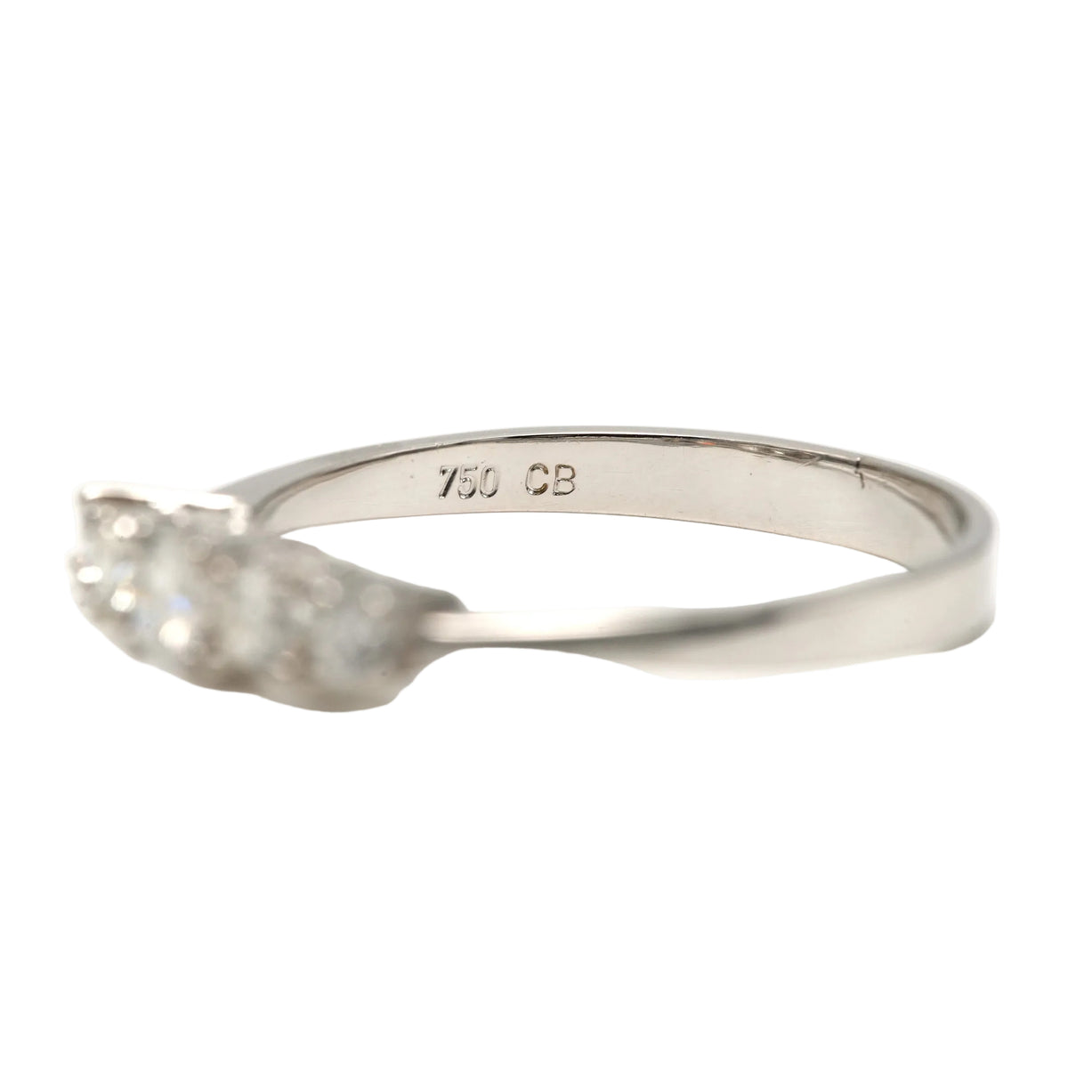Bague Alliance en or blanc et diamants