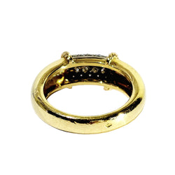 Bague Jonc en or jaune et diamants