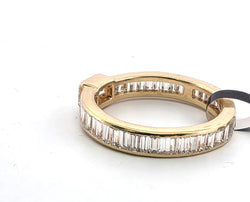 Bague Alliance VERETTA en or jaune et diamants
