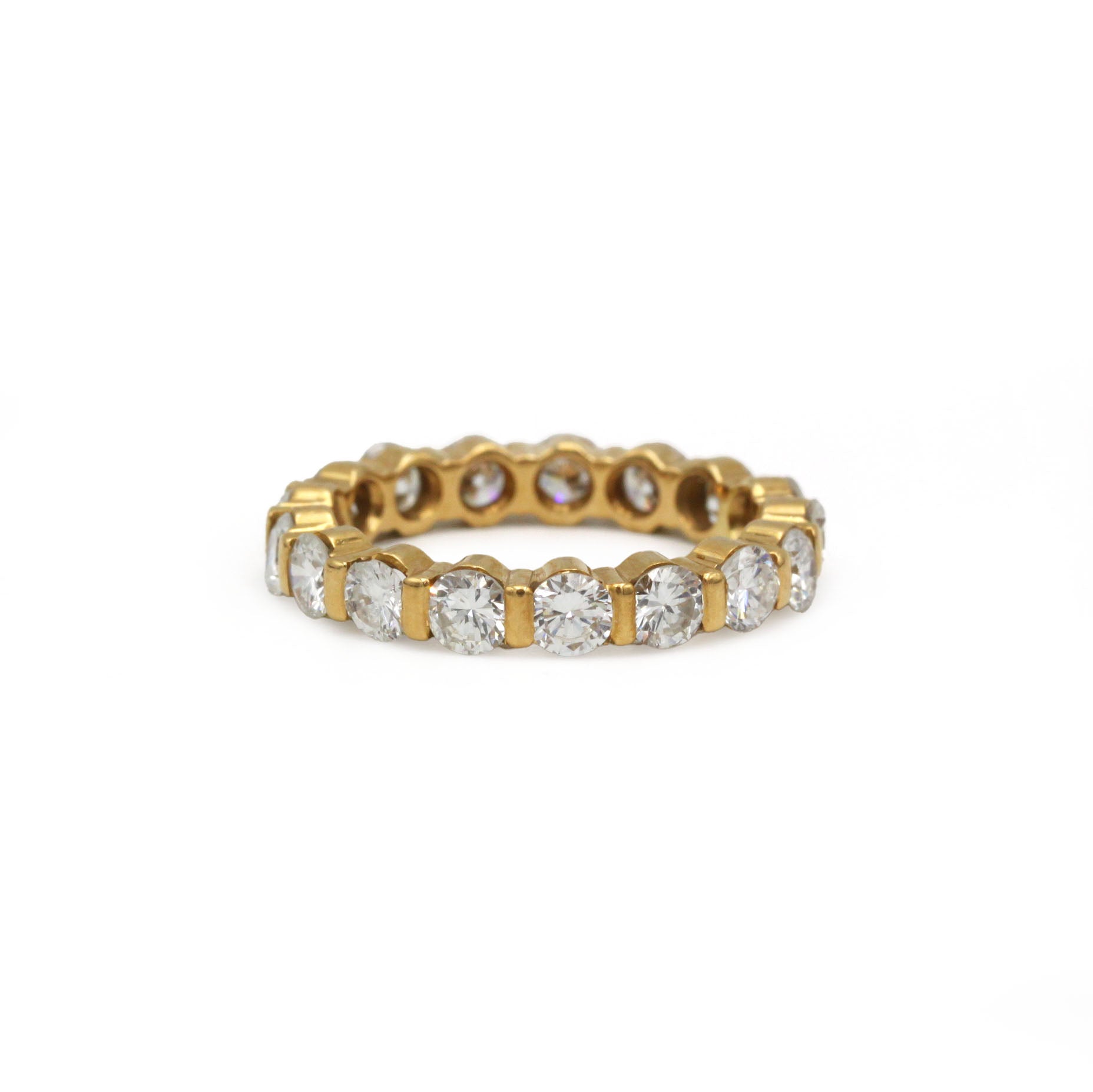 Bague Alliance en or jaune et diamants