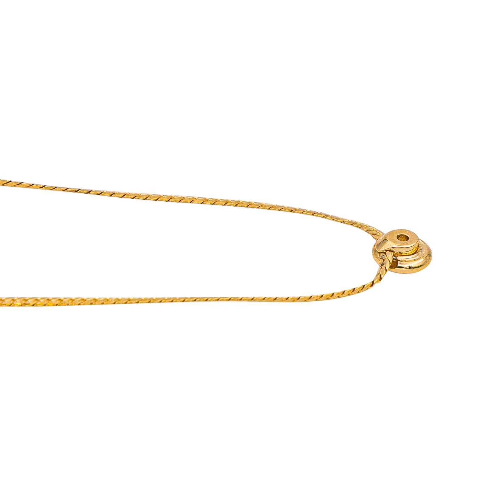 Collier Solitaire Or jaune Diamant