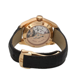 Montre OMEGA en or rose et cuir