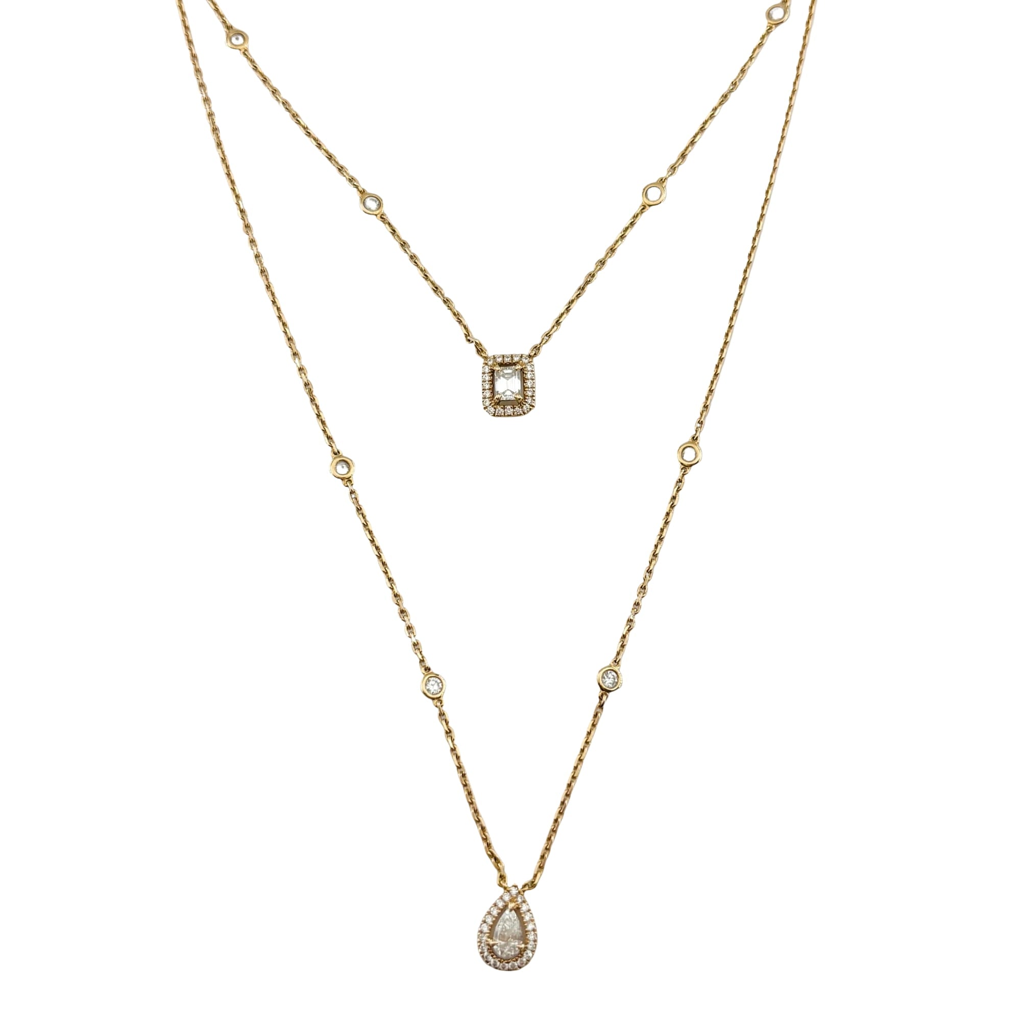 Collier Deux Rangs MESSIKA "My Twin" PM en or rose et diamants