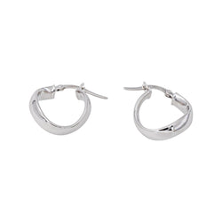 Boucles d'oreilles Créoles Or blanc