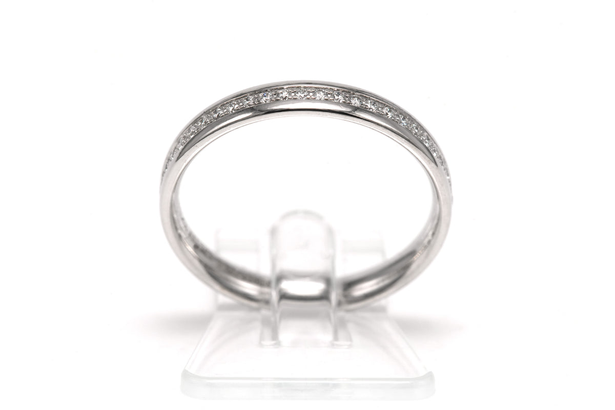 Bague Alliance TIFFANY & CO. en or blanc et diamants