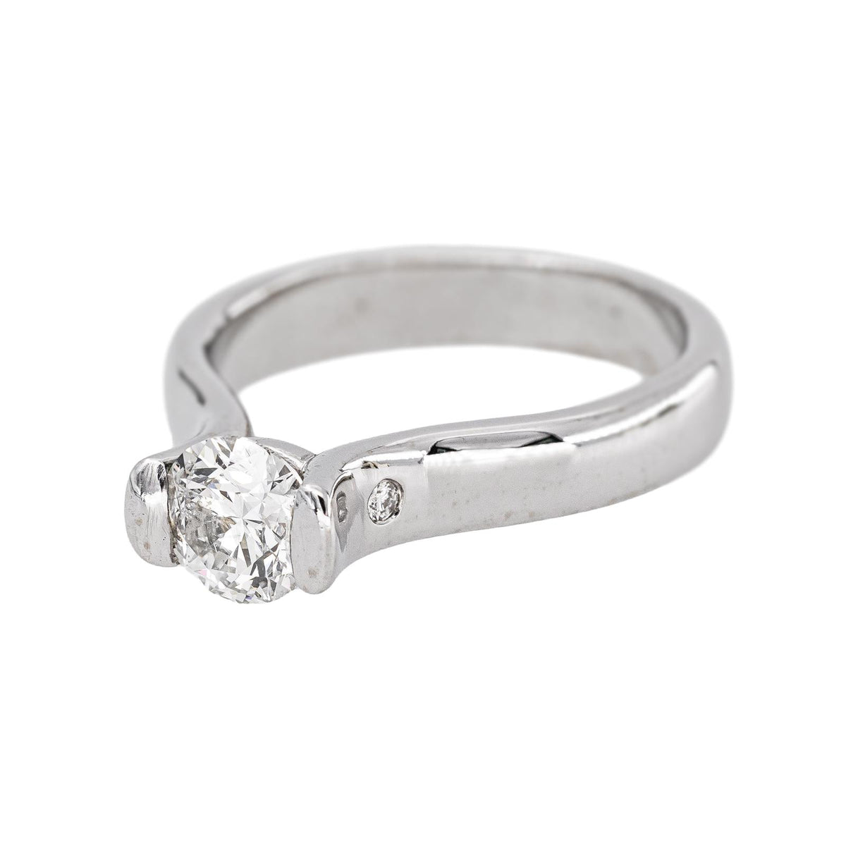Bague Solitaire Or blanc Diamant