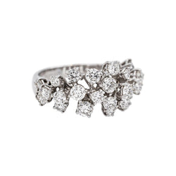 Fred Bague Blanche Or blanc Diamant