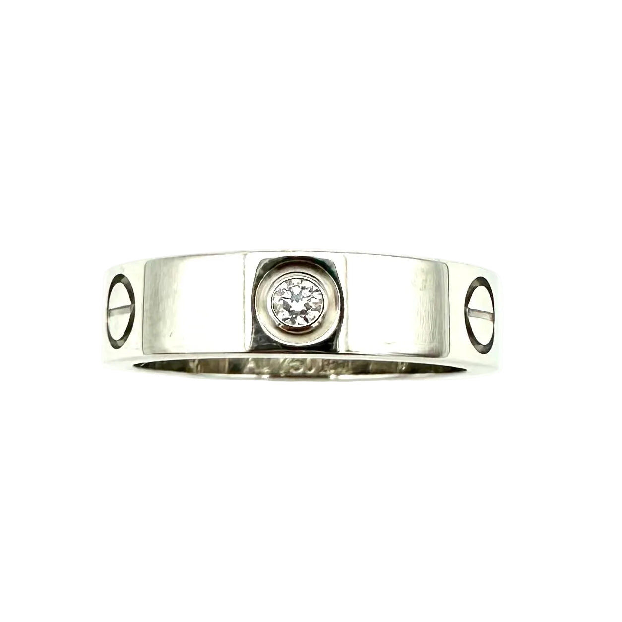 Bague Alliance CARTIER "Love" en or blanc et diamants