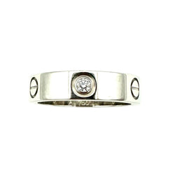 Bague Alliance CARTIER "Love" en or blanc et diamants