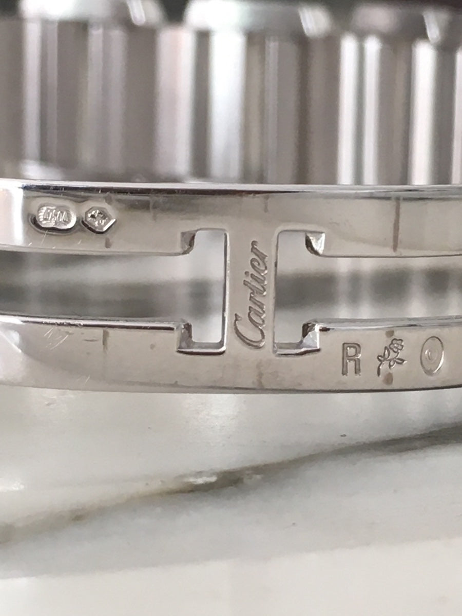 Montre CARTIER "Tankissime" PM en or blanc, acier et diamants