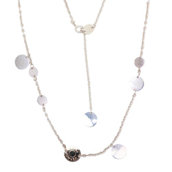 Collier Sautoir HERMÈS "Ex"Libris" en argent, or rose et argent