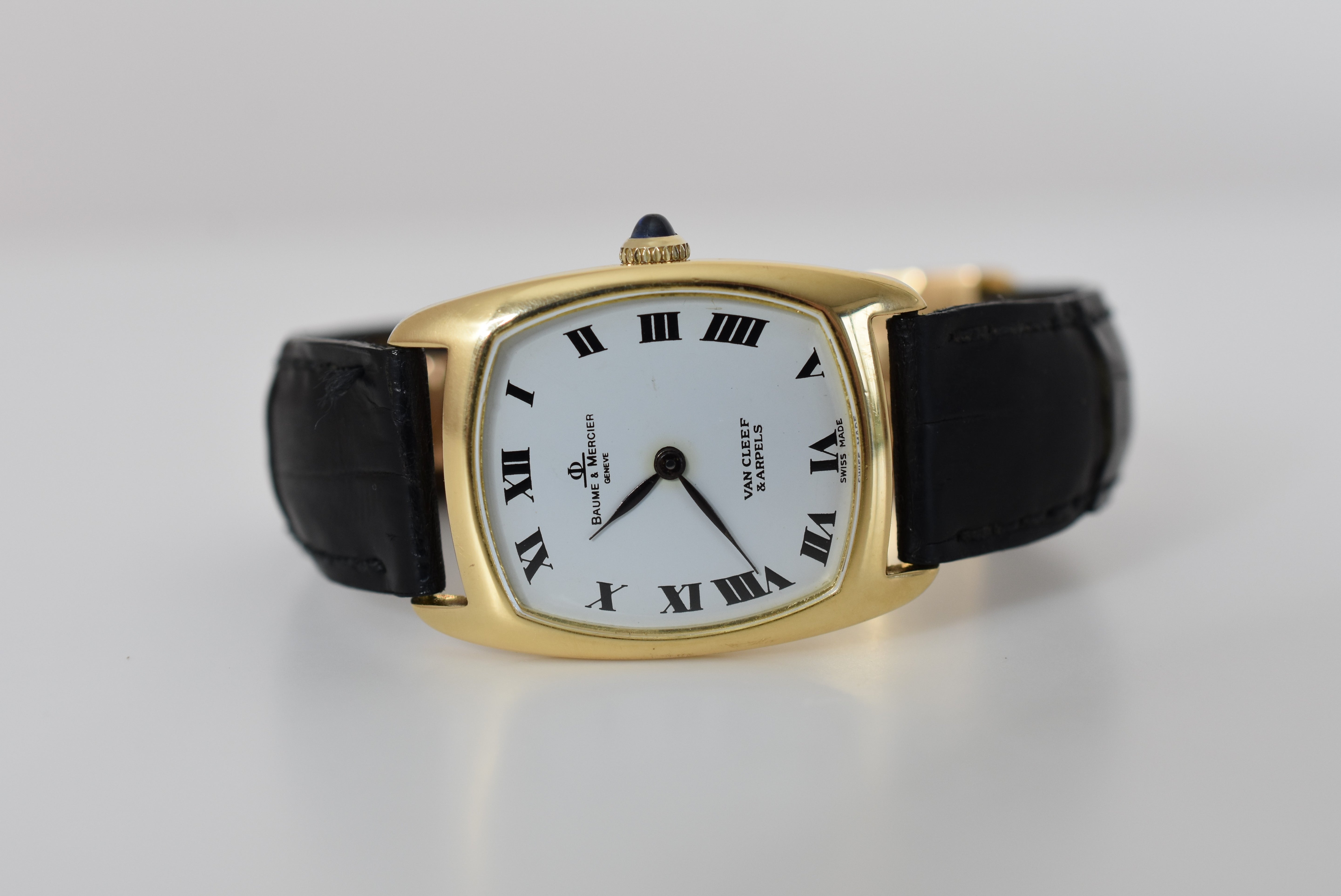 Van Cleef& Arpels avec Baume&Mercier, double signature, or jaune 18 carats, vers 1970