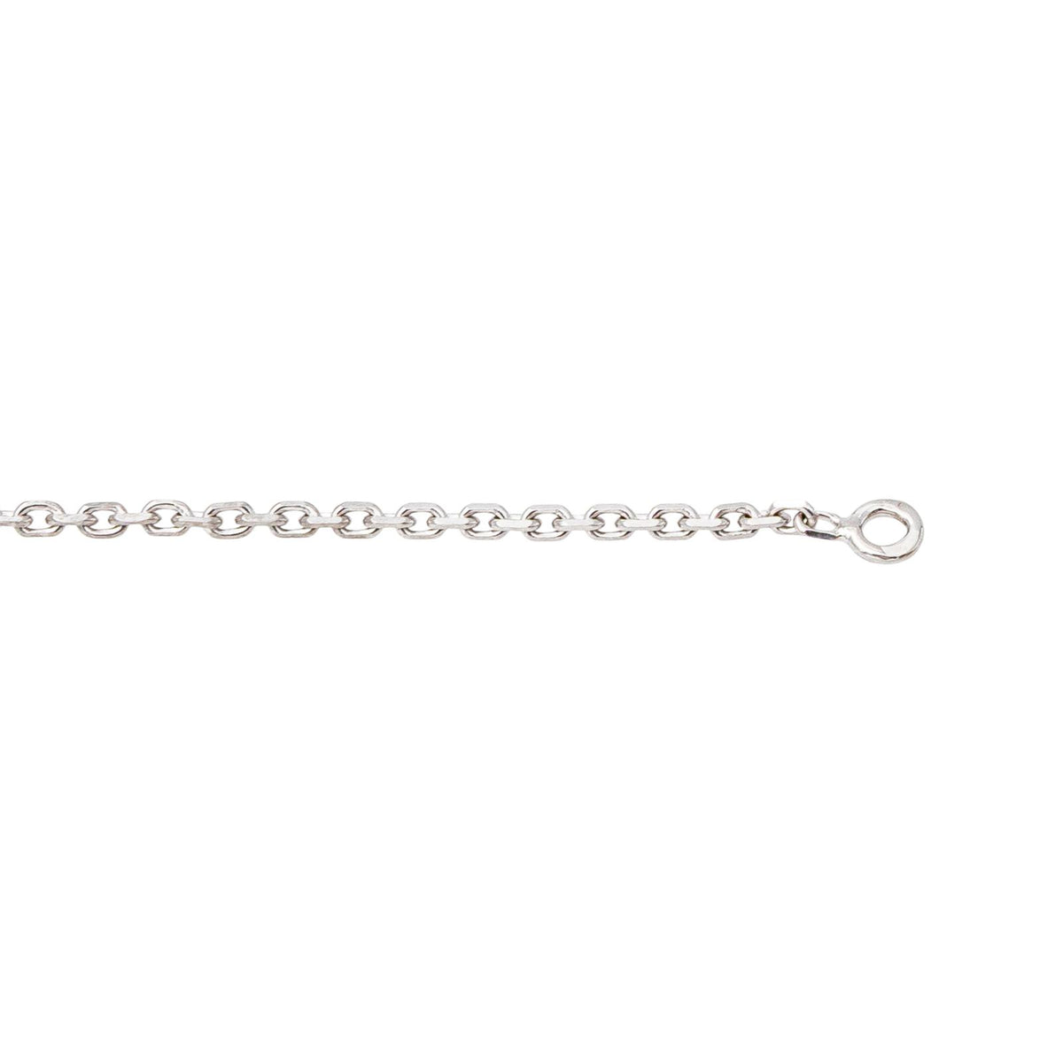 Collier Maille forçat Or blanc