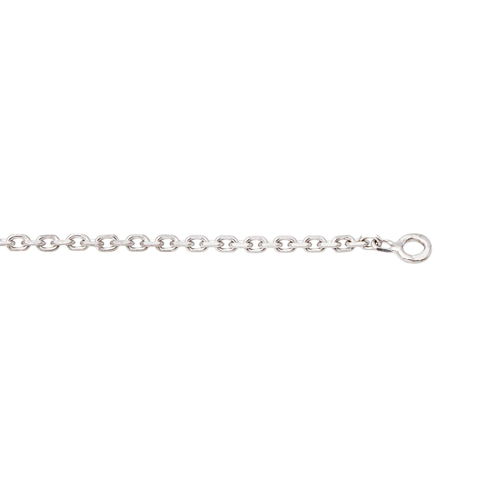 Collier Maille forçat Or blanc
