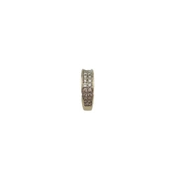 Bague Jonc en or blanc et diamants