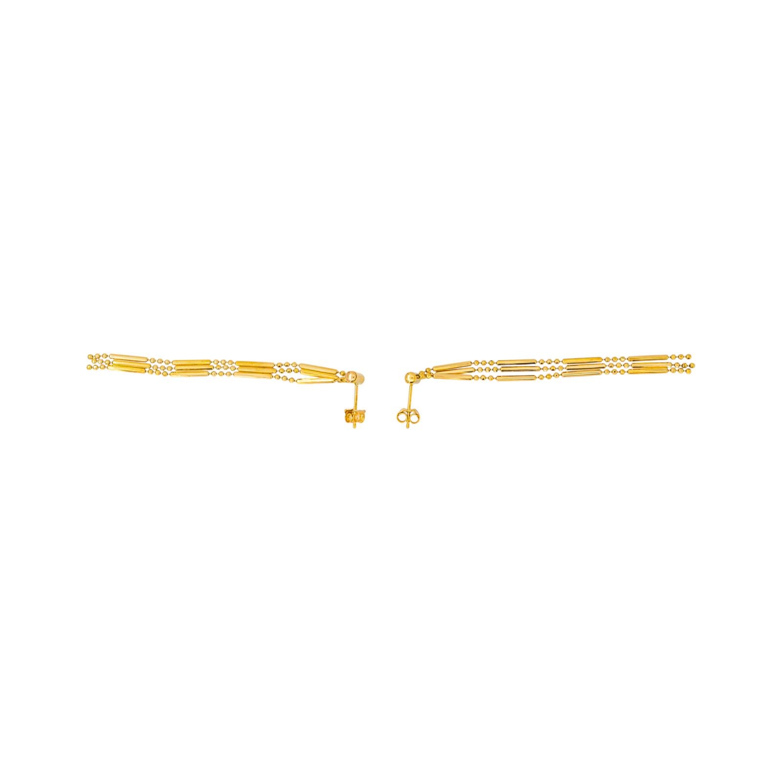 Boucles d'oreilles Pendantes en or jaune