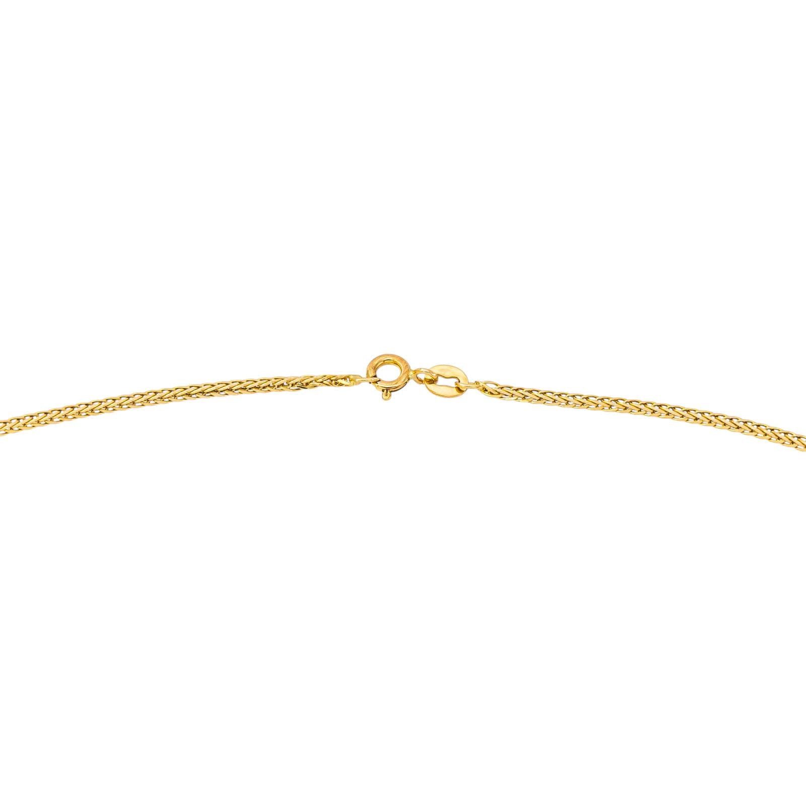 Collier Maille tressée Or jaune
