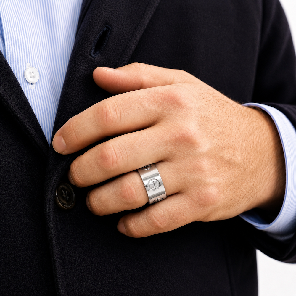 Bague Jonc CARTIER "Love" en or blanc