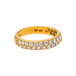 Boucheron Bague Demi-alliance Amour Or jaune Diamant