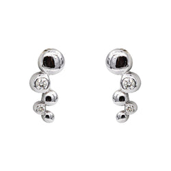 Boucles d'oreilles  Or blanc Diamant