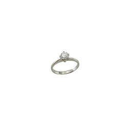 Bague Solitaire en or blanc et diamant