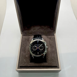 Montre CHAUMET "Dandy" en acier et cuir