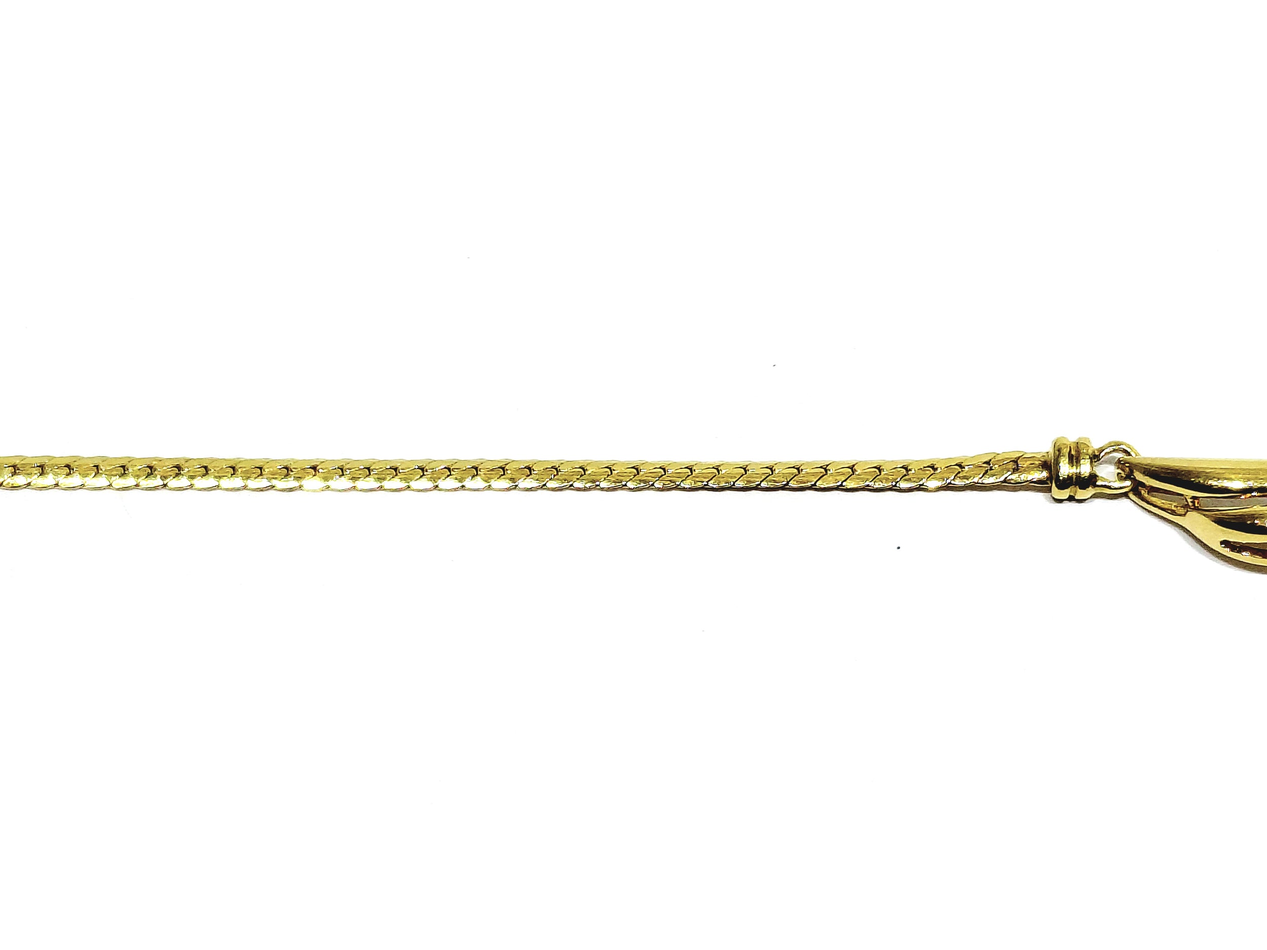 Collier En Or Jaune, Emeraude Et Diamants