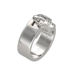 Bague HERMÈS "Kelly" en or blanc et diamants