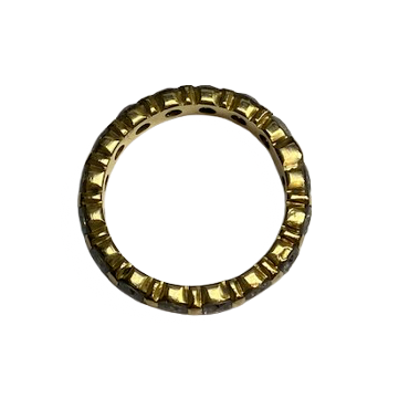 Bague Alliance en or jaune et diamants